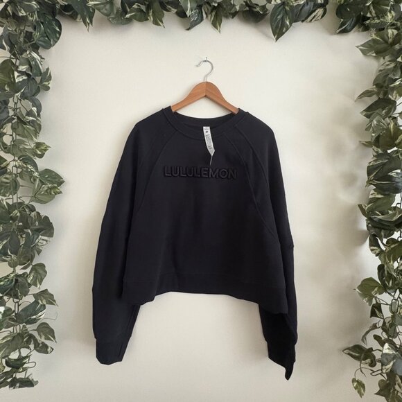 Lululemon Athletic Scuba Oversized Pullover Woodmark Black NWT Sz XL/XXL - Picture 1 of 9